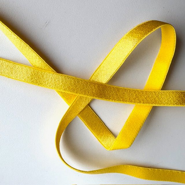 lastique à bretelles 12mm jaune