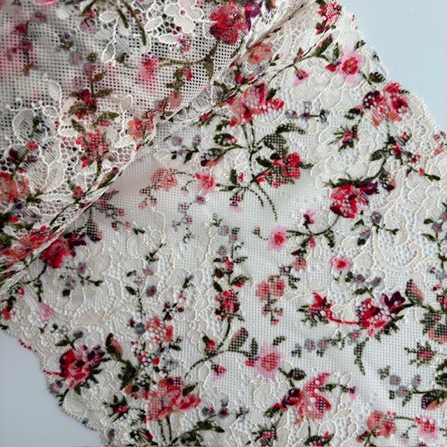 floral stretch lace