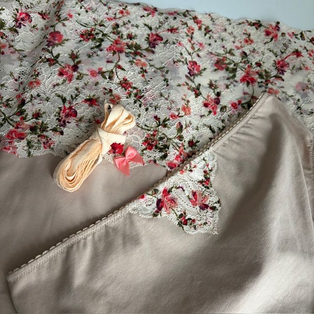 kit culotte dentelle chair floral