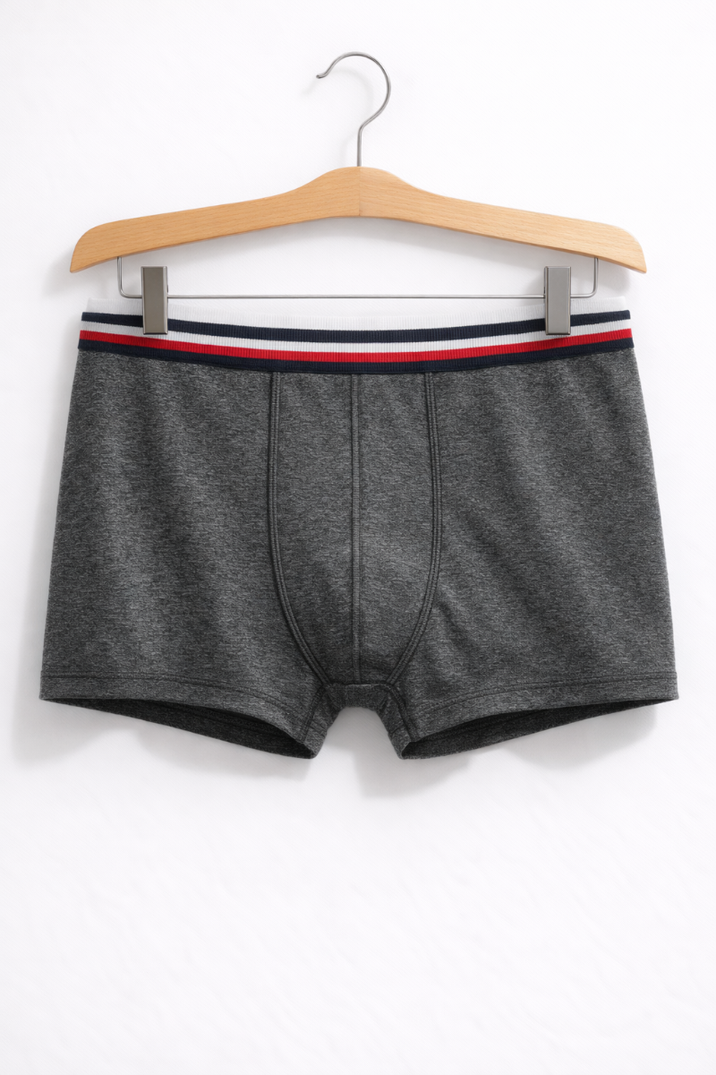 boxer jersey gris chiné
