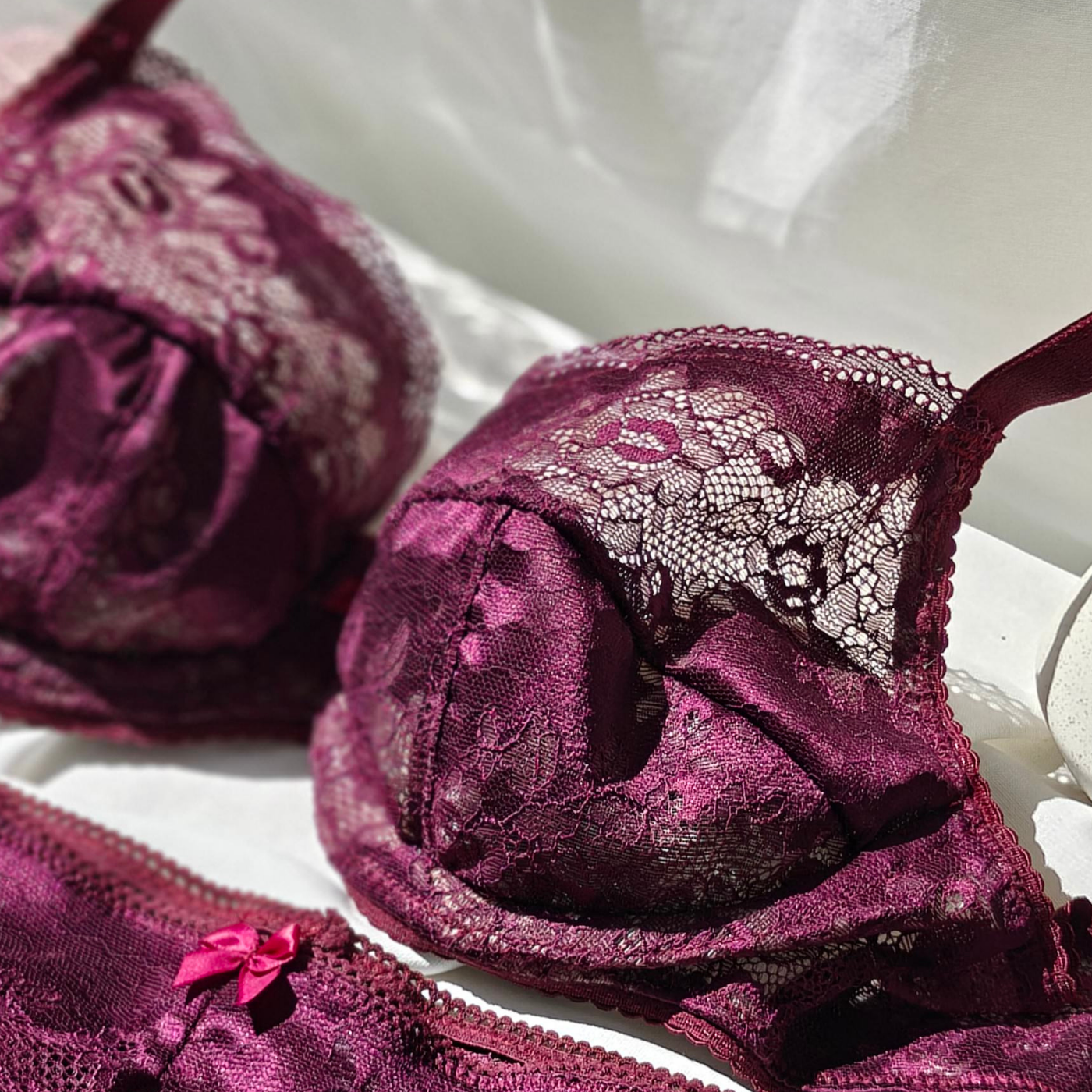kit soutien gorge bordeaux