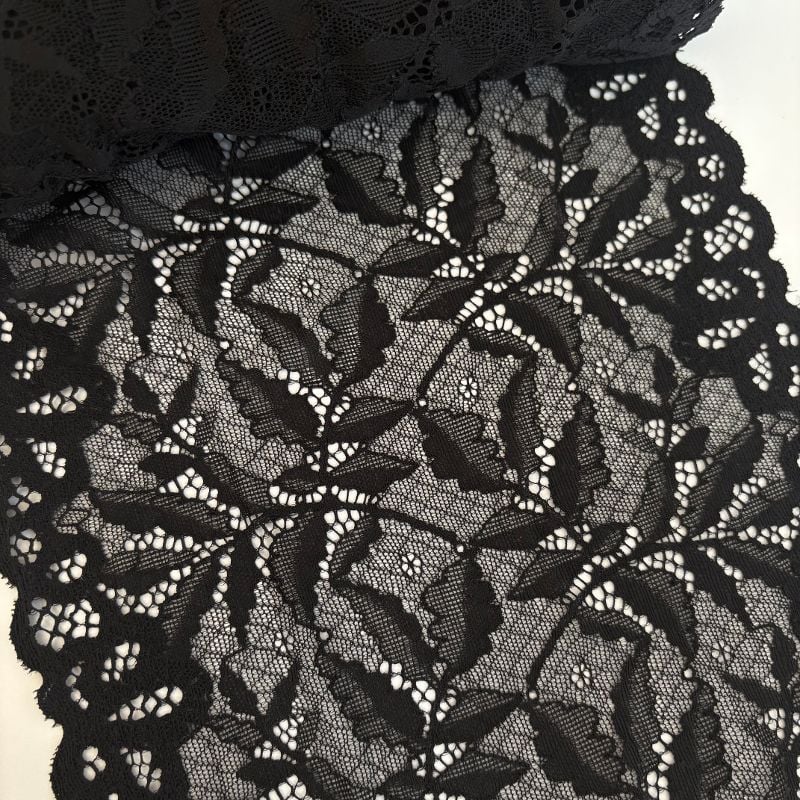 dentelle extensible noir