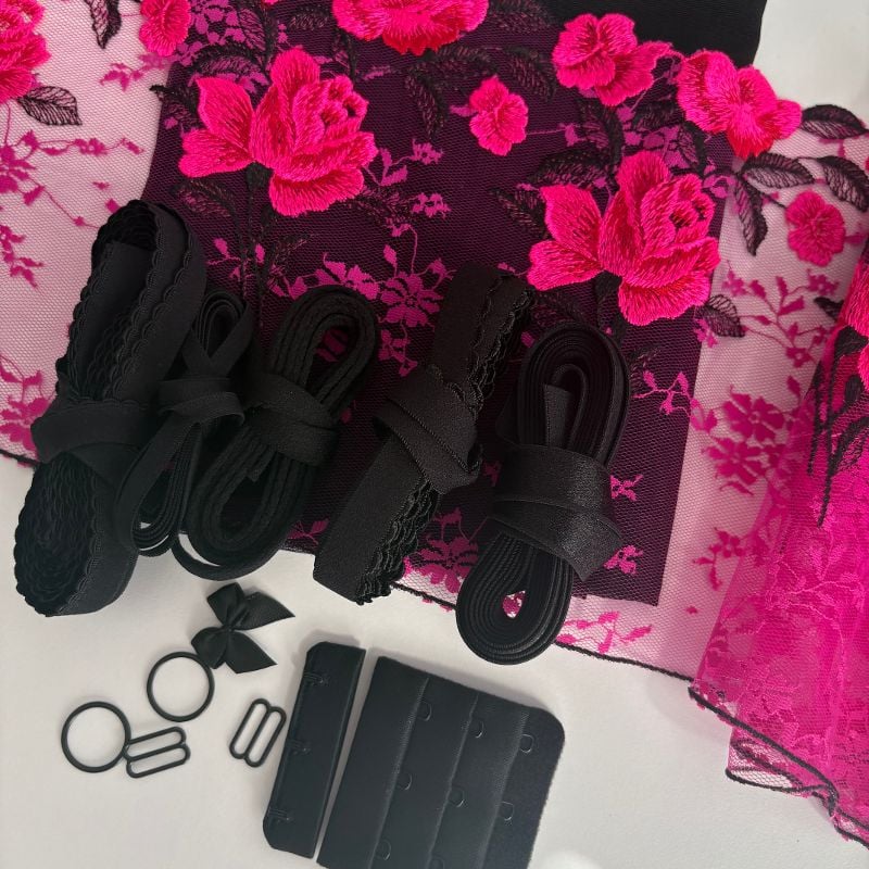 kit soutien gorge fushia noir