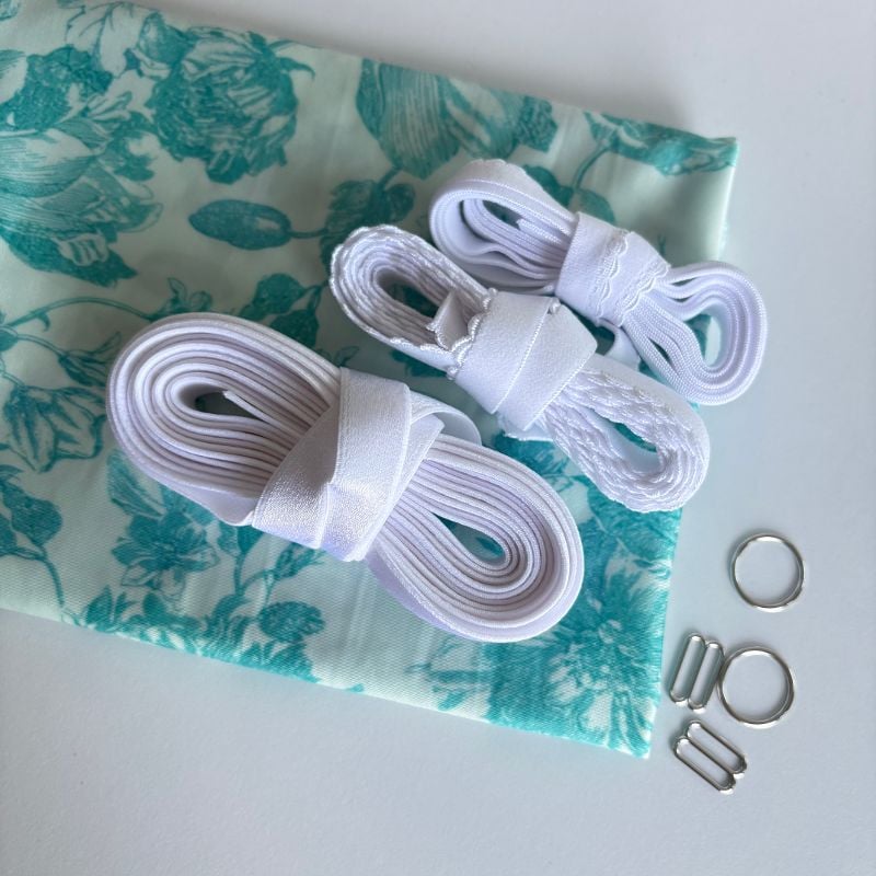 kit brassière maille imprimée bleu