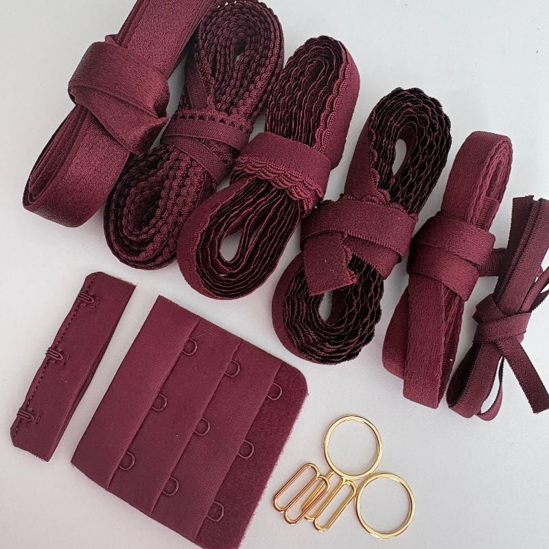kit petites fournitures soutien gorge prune grande taille