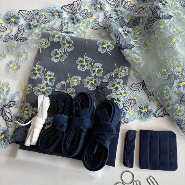 kit soutien gorge bleu
