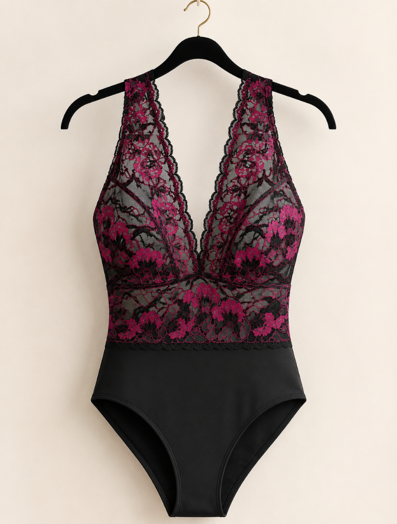 body noir fushia