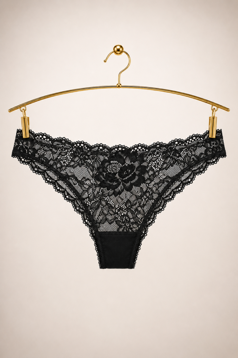culotte dentelle noire