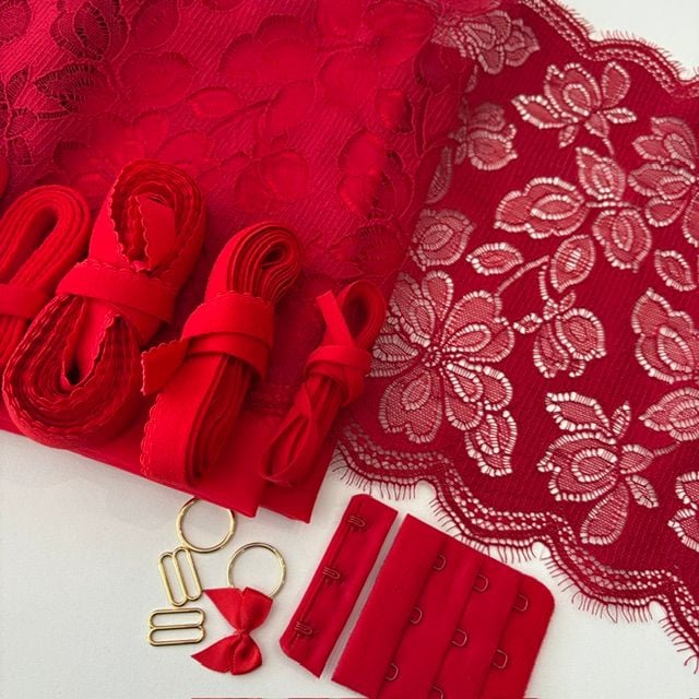 kit soutien gorge rouge