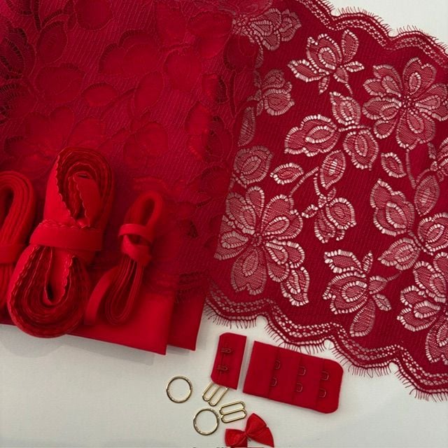 kit soutien gorge rouge