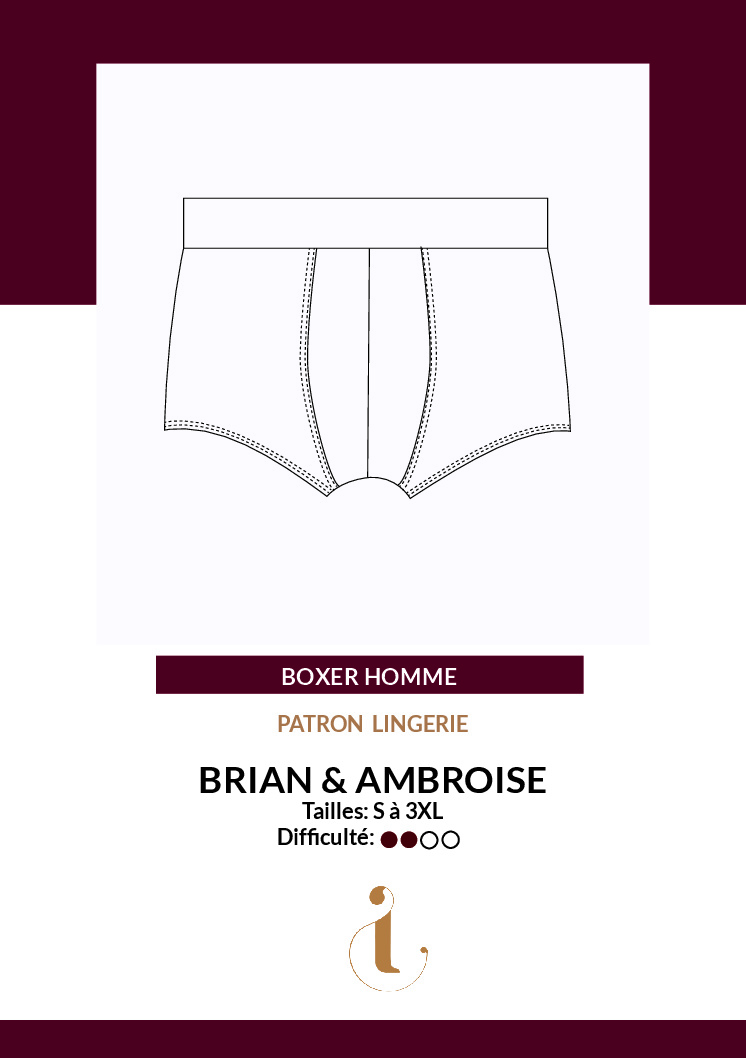 Patron Boxer homme - BRIAN & AMBROISE